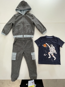 S230374-Boy's Hooded jacket , shirts and pants