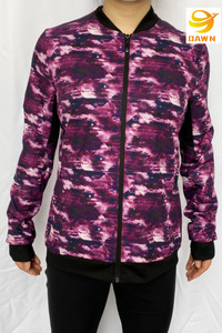 DN-O3015 Women's Printed Jacket/Ladies Baseball Uniform Coat